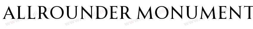 Allrounder Monument字体转换